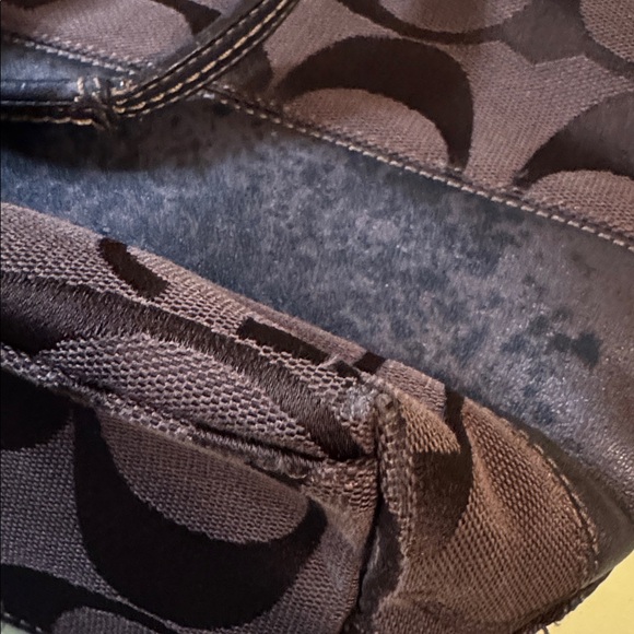 Coach Patterned Tote Bag with zipper - Picture 16 of 17